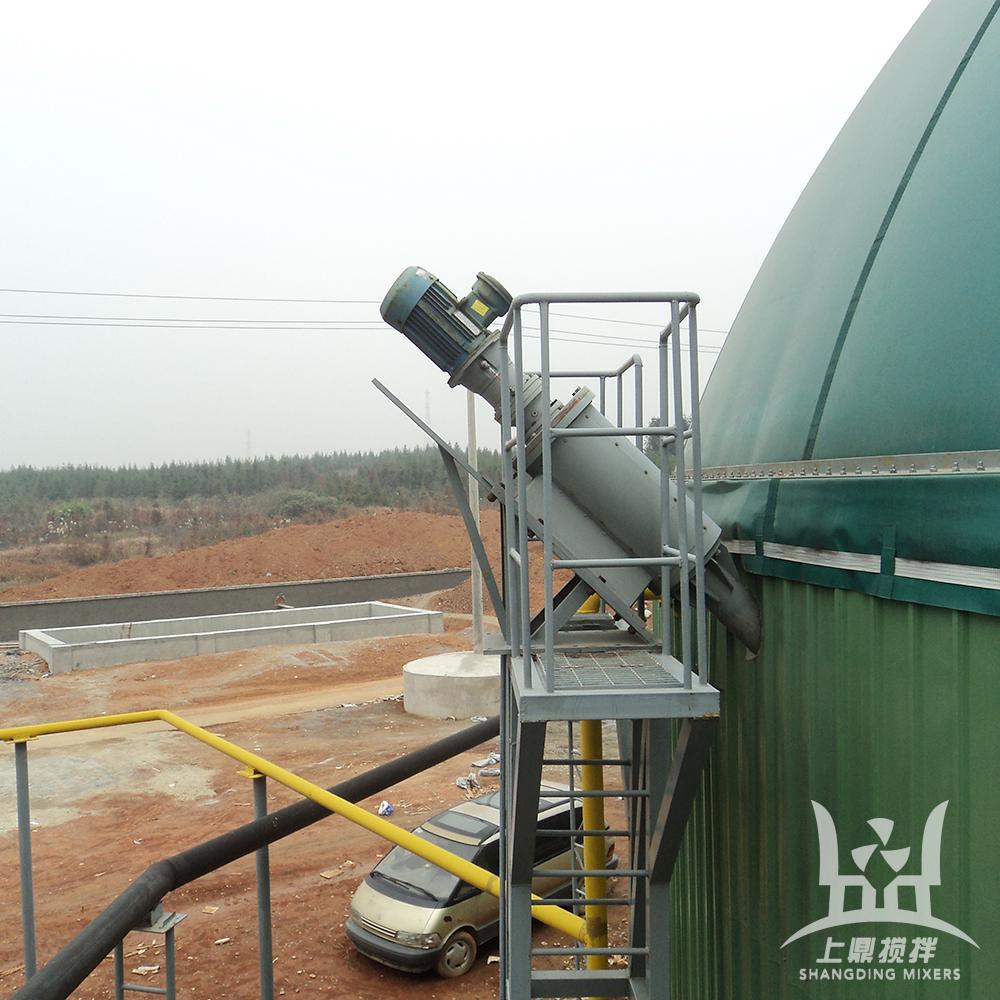 Special agitator for biogas (dry fermentation, wet fermentation)